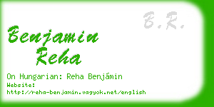 benjamin reha business card